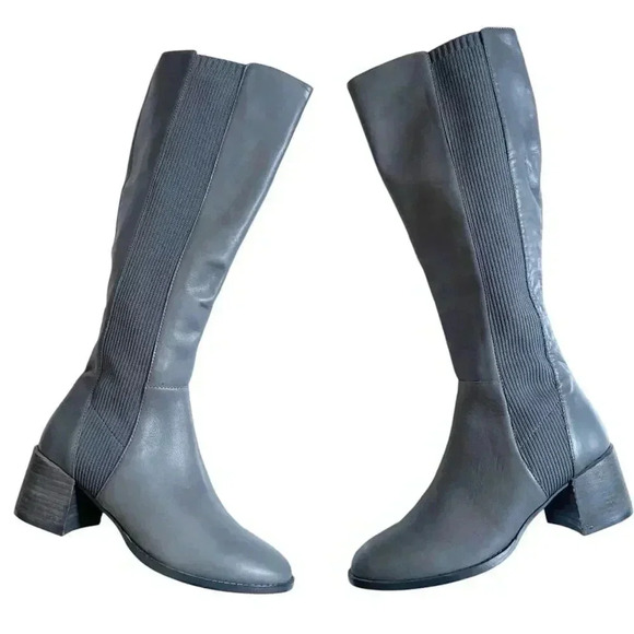 NEW Eileen Fisher Destry Leather Knee-High Boot size 7 - Picture 2 of 10